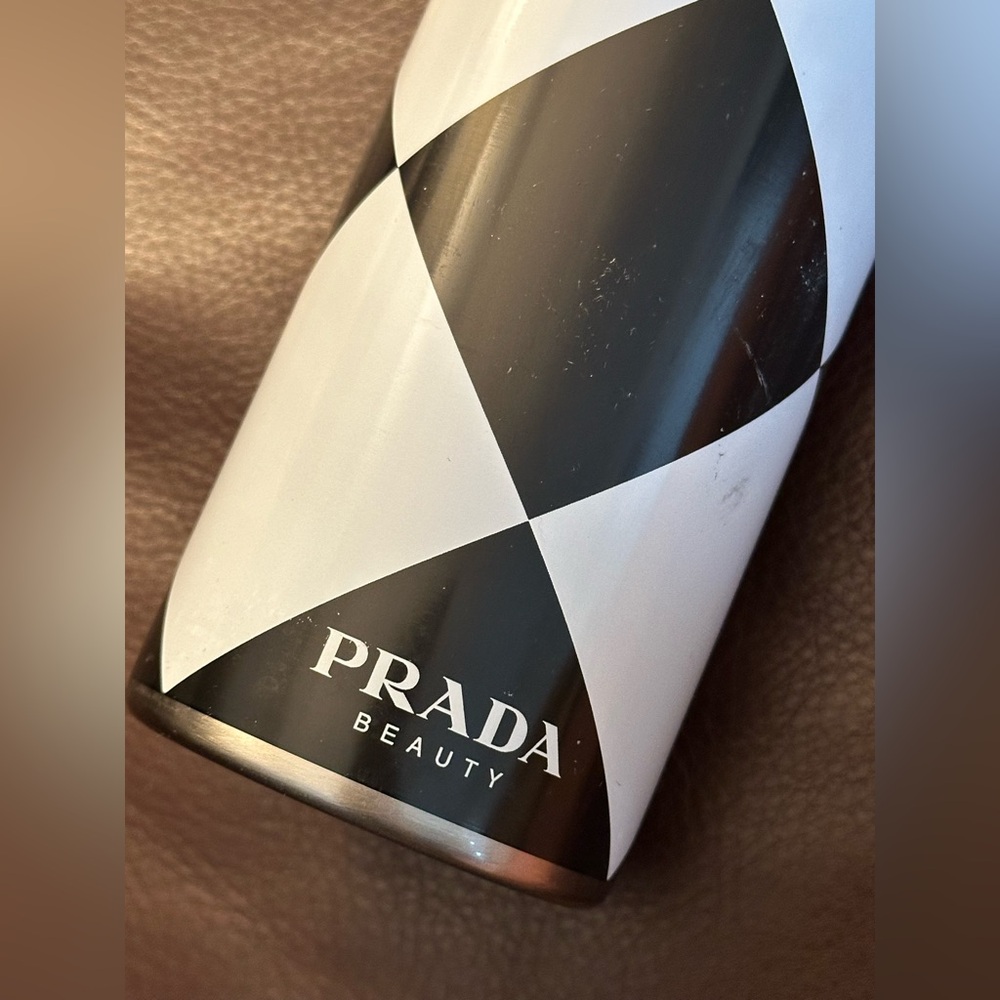 Prada Beauty Monochrome Geometric Water Bottle - Picture 2 of 7